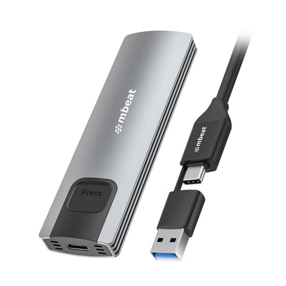 mbeat 10Gbps M.2 NVMe SATA SSD Enclosure  Easily install  Versatile Storage Opti