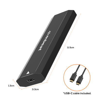 mbeat Elite USB-C to M.2 SSD Enclosure - Pocket Size, Ultra Durable, Supports M