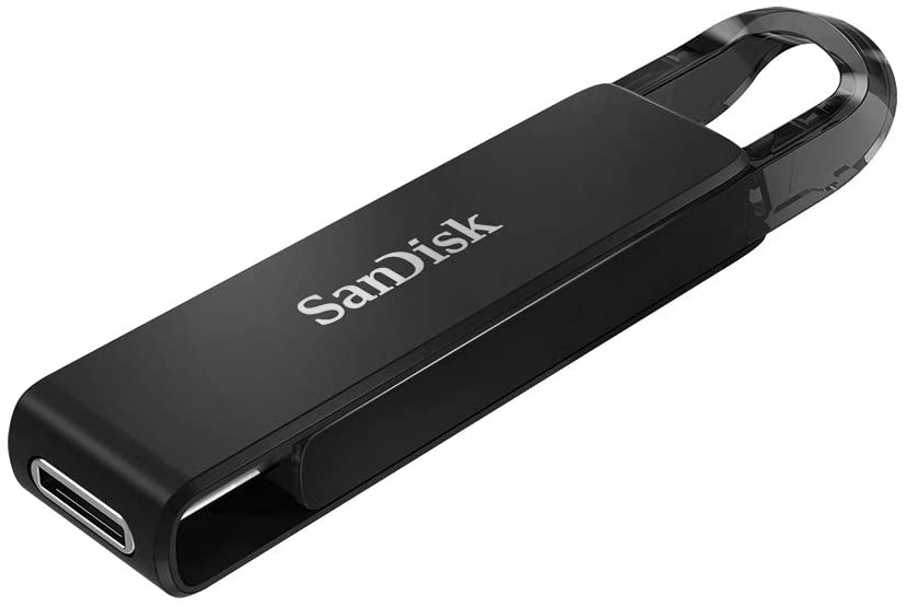 SanDisk Ultra USB Type-C Flash Drive, CZ460 32GB, USB Type C 3.1, Black, Super-thin Retractable, 5Y