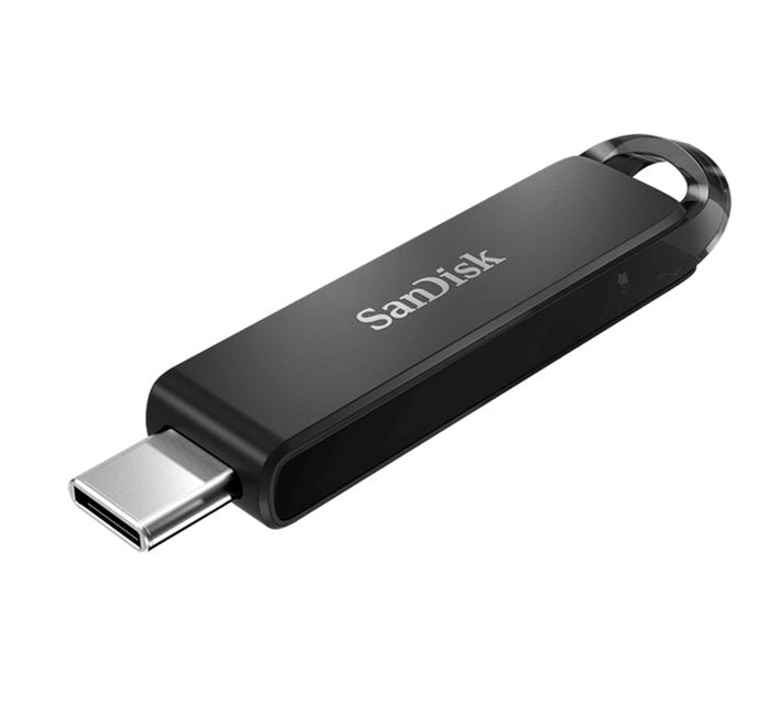 SanDisk Ultra USB Type-C Flash Drive, CZ460 64GB, USB Type C 3.1, Black, Super-t