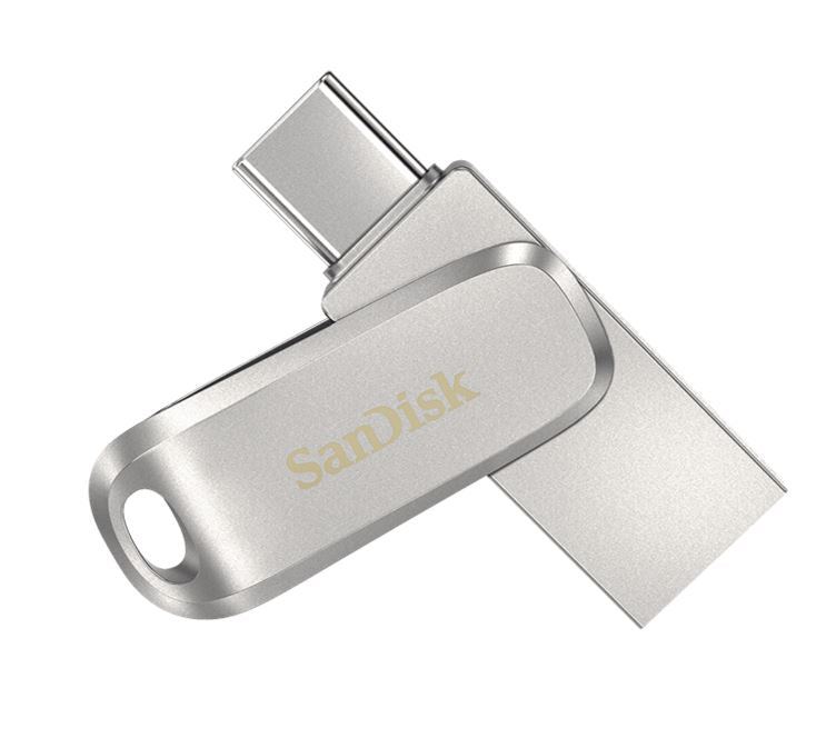 SanDisk 32GB Ultra Dual Drive Luxe USB-C & USB-A Flash Drive Memory Stick 150MB/