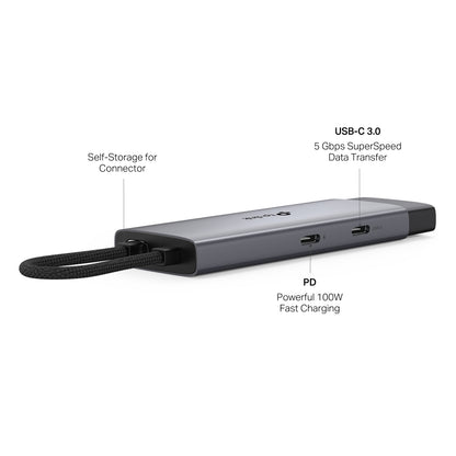 TP-Link UH5020C USB Type-C 5 in 1 Hub, 4K@60Hz HDMI, 100W Power Delivery, 1Ã— USB-C Data Port, 2Ã— USB-A Data Ports.