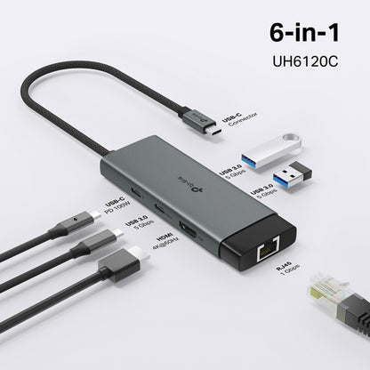 TP-Link UH6120C USB Type-C 6-Port Hub