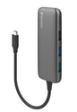 Verbatim USB-C Hub with 2 x USB-A 3.2 Gen 1 supports up to 5Gbps data transfer, 1 x USB-C supports up to 5Gbps data transfer - Space Grey