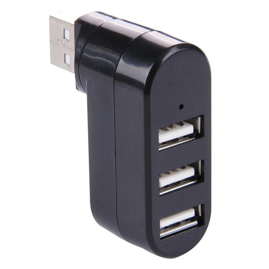 3-Port Usb 2.0 Hub With 180° Rotation - Black