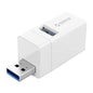 3-In-1 Usb Mini Hub Adapter For Multiple Devices - White