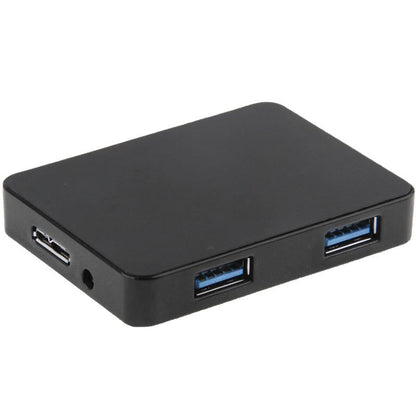 4-Port Usb 3.0 Hub + 60Cm Cable Fast Data Transfer - Black