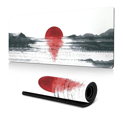 Cherry Blossom Ink Painting Mouse Pad Non Slip - Pattern 8 - 300X800X2Mm