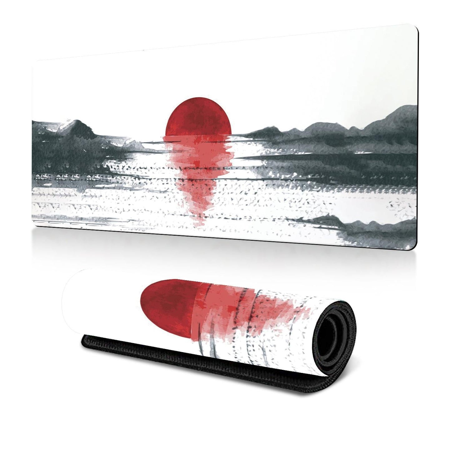 Cherry Blossom Ink Painting Mouse Pad Non Slip - Pattern 9 - 300X800X2Mm