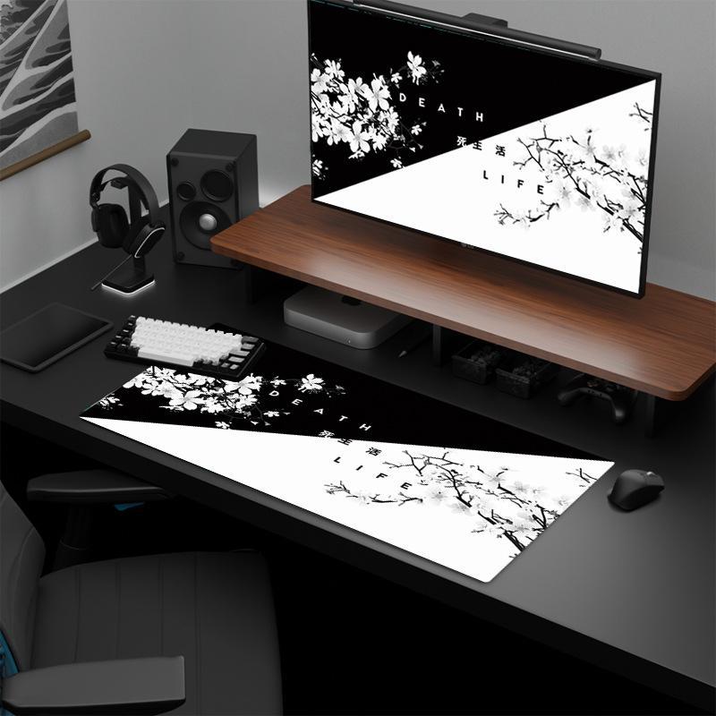 Cherry Blossom Ink Painting Mouse Pad Non Slip - Pattern 15 - 300X800X2Mm