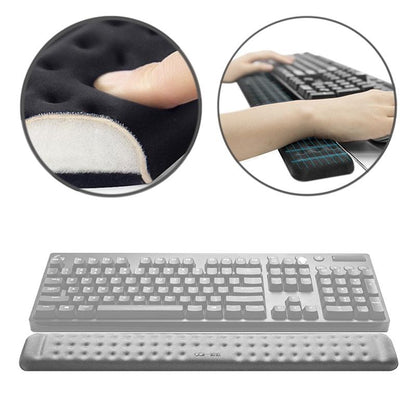 Memory Foam Keyboard Wrist Rest & Mouse Pad - Grey