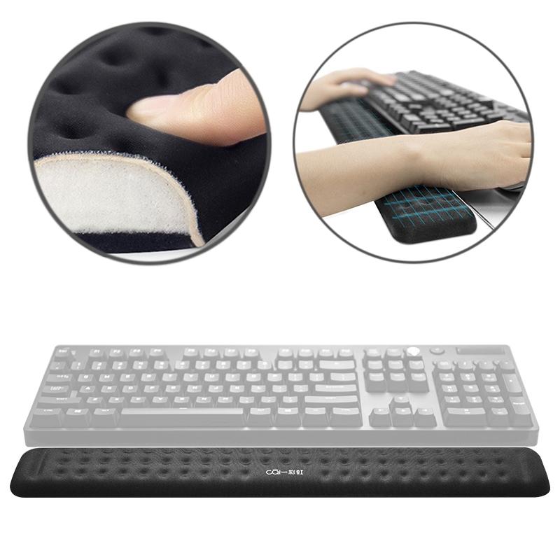Memory Foam Keyboard Wrist Rest & Mouse Pad - Grey