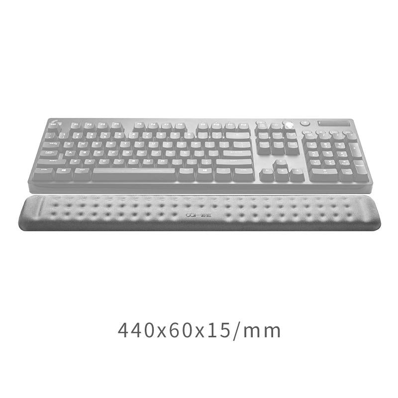 Memory Foam Keyboard Wrist Rest & Mouse Pad - Grey
