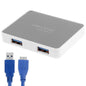 4-Port Usb 3.0 Hub + 60Cm Cable Fast Data Transfer - White
