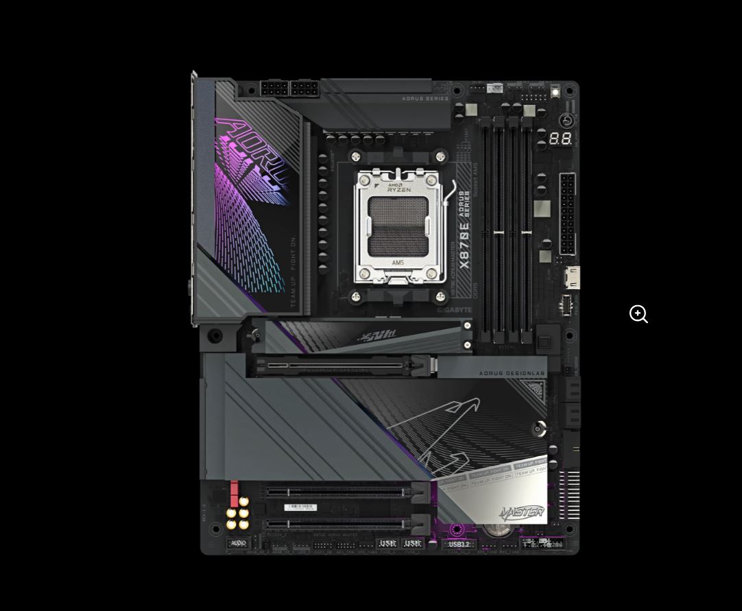 Gigabyte X870E AORUS MASTER AMD AM5 ATX Motherboard 4x DDR5~256GB,3x PCIe x16, 4 image 1
