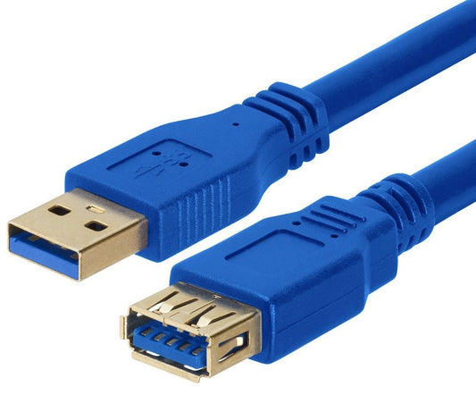 Astrotek USB 3.0 Extension Cable 2m - Type A Male to Type A Female Blue Colour image 0