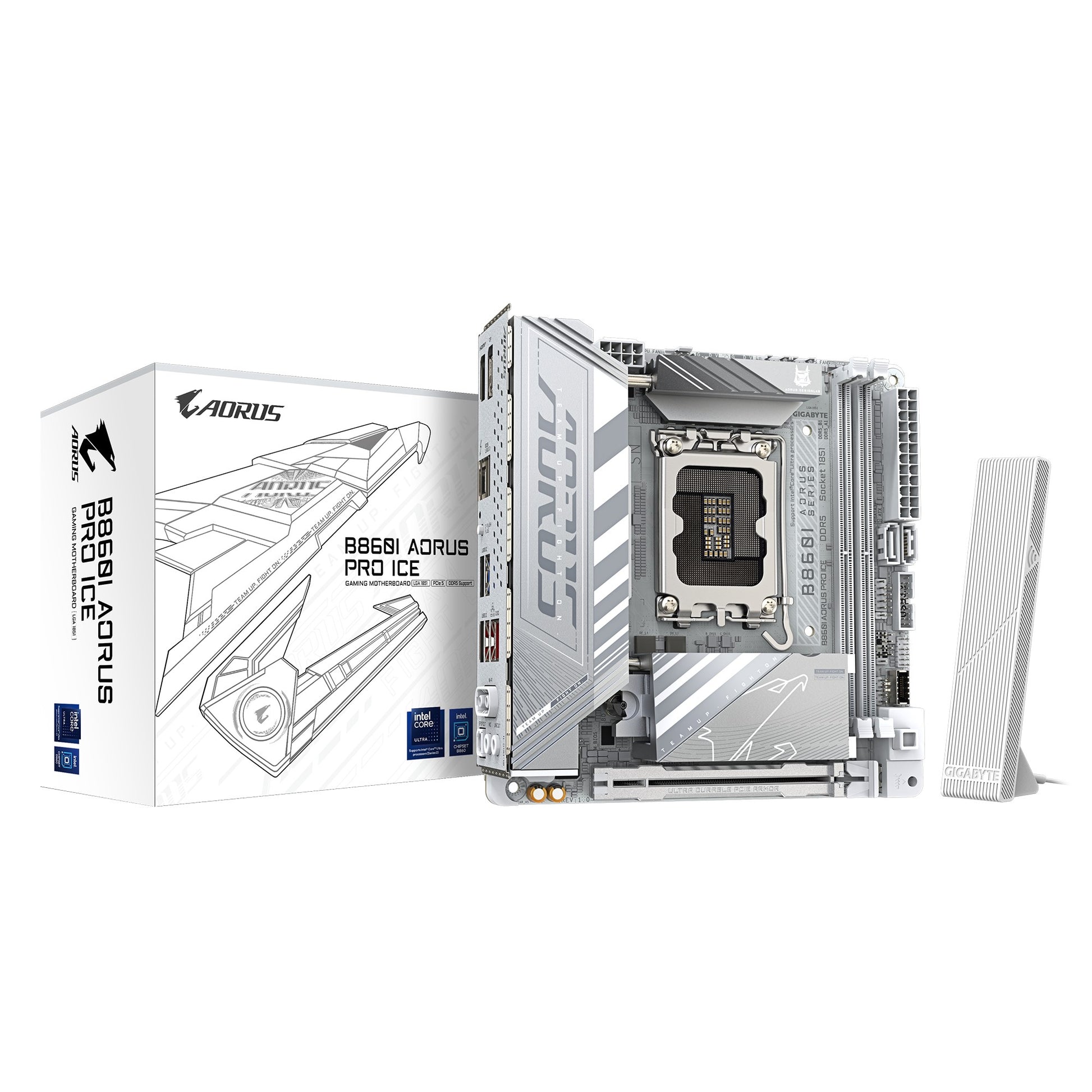 Gigabyte M/B B860I AORUS PRO ICE 1.0, Intel ® B860, 4 x DDR5 up to 128 GB, 1x H image 0