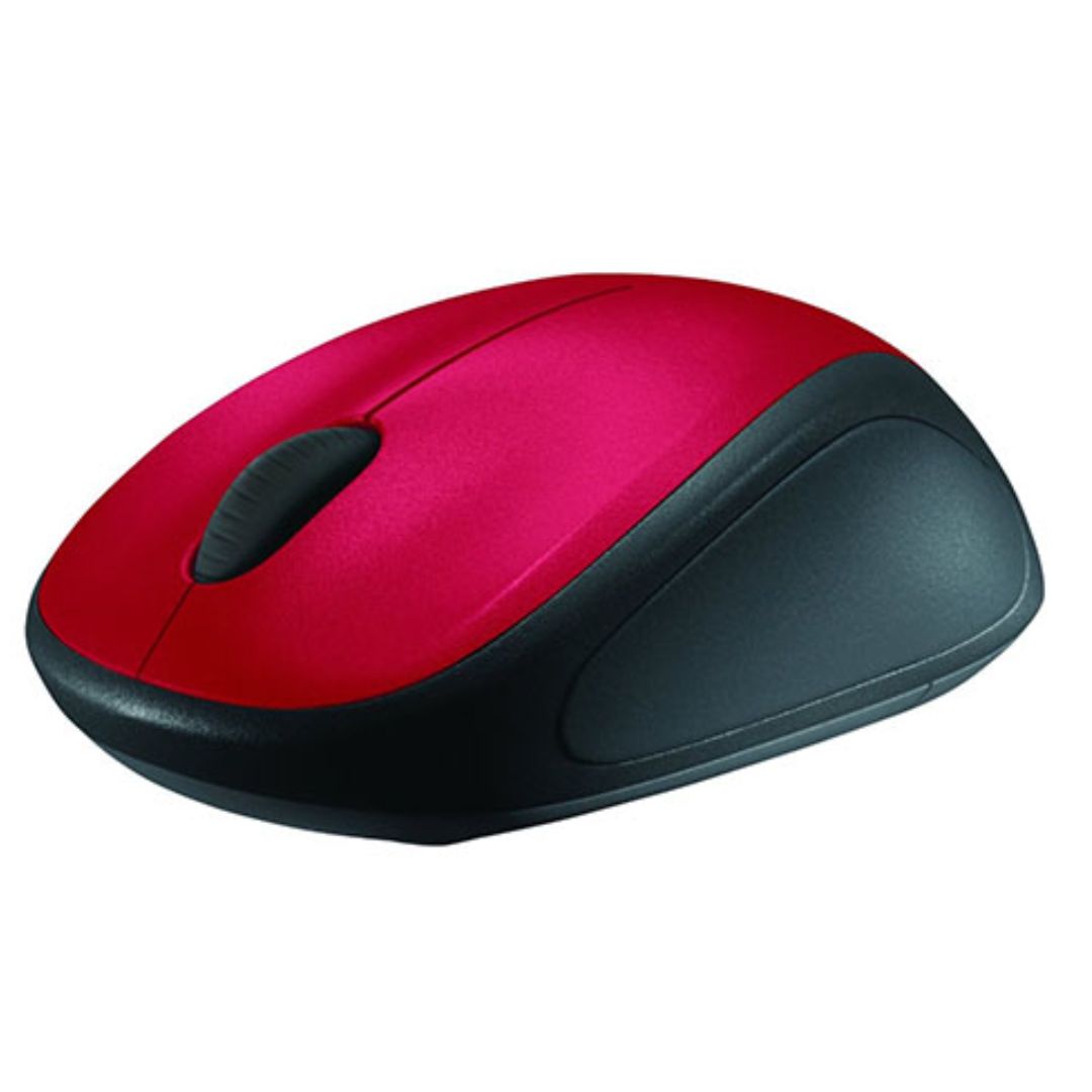 Logitech M235 Wireless Mouse Red Contoured design Glossy Comfort Grip Advanced O image 3