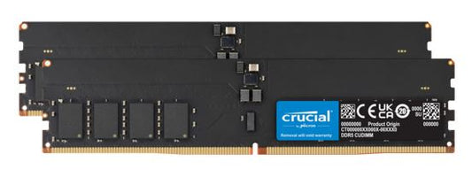 Crucial 32GB (2x16GB) DDR5 CUDIMM 6400MHZ CL52 Desktop PC Memory for Intel Core image 0