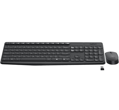 Logitech MK235 Wireless Keyboard and Mouse Combo 2.4GHz Wireless Compact Long Ba image 1