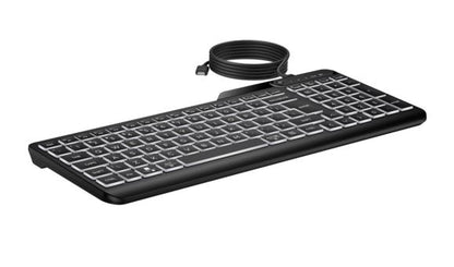 HP 405 Multi-Device Backlit Wired Keyboard Removable USB-C® cable with USB-A Sl image 2