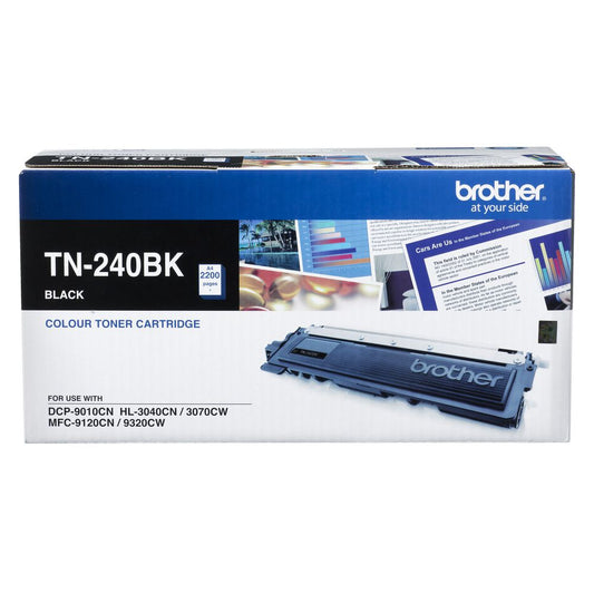 TN-240BK COLOUR LASER TONER - BLACK TONER CARTRIDGE TO SUIT HL-3040CN/3045CN/307 image 0
