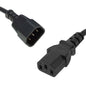 8Ware Power Cable Extension Cord 1m IEC C14 to C13 Male to Female for Monitor to image 0