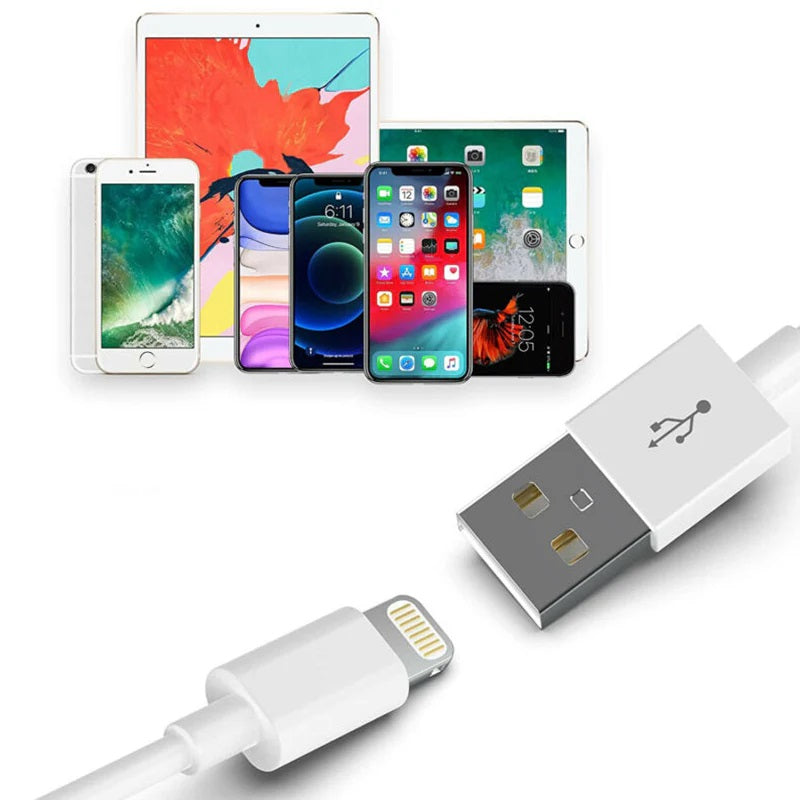 USP Lightning to USB-A Cable (2M) White - Quick Charge & Connect, 2.4A Rapid Cha image 3