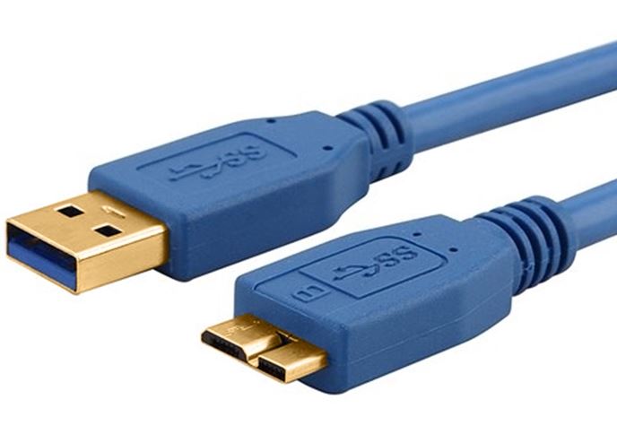 Astrotek USB 3.0 Cable 2m - Type A Male to Micro B Blue Colour image 0