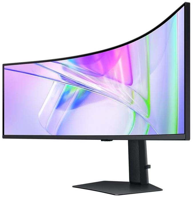 Samsung 49' ViewFinity Monitor Dual QHD 5120x1440 5ms 32:9 1000R Tilt Swivel Hei image 2