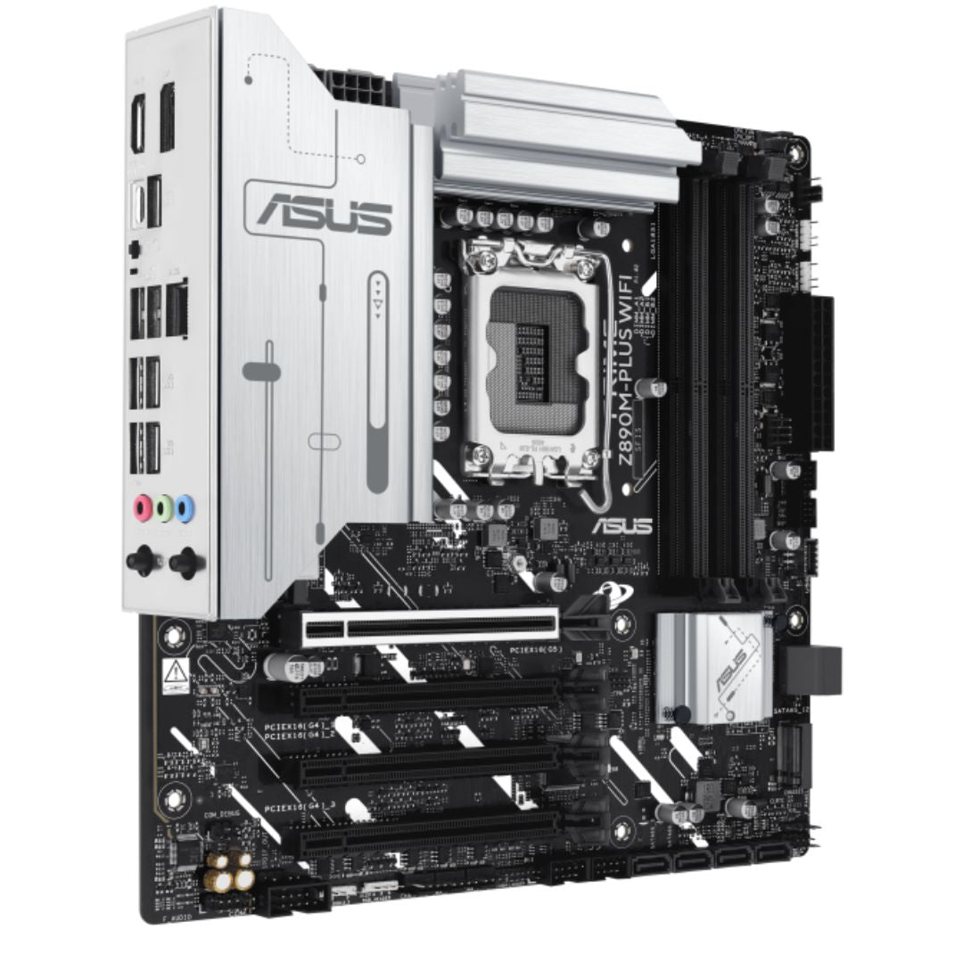 ASUS PRIME Z890M-PLUS WIFI-CSM LGA1851 mATX Motherboard 192GB, 4x DDR5, 1 x PCIe image 1
