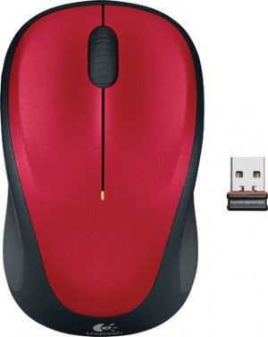 Logitech M235 Wireless Mouse Red Contoured design Glossy Comfort Grip Advanced O image 0