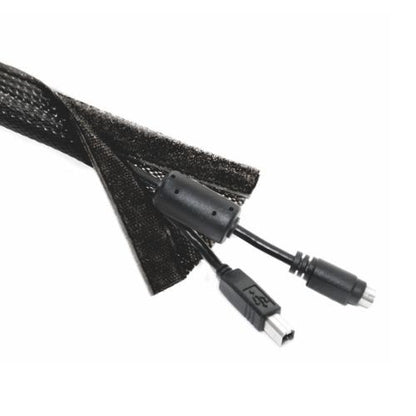 Brateck Flexible Cable Wrap Sleeve with Hook and Loop Fastener (135mm/5.3' Width image 1