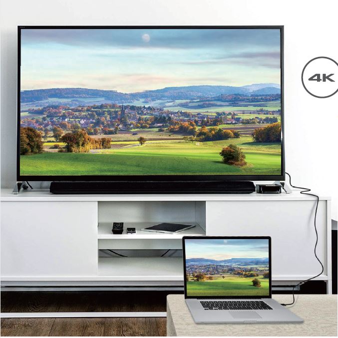 Astrotek 2m DisplayPort DP to HDMI Cable Converter Adapter - Male to Male 4K Res image 1