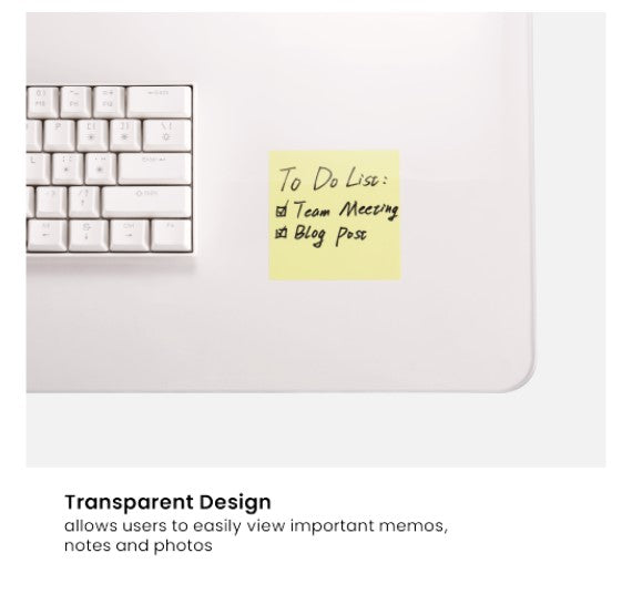 Brateck MP10-18 800mmx400mm Clear Desk Pad, for office desks, study desks, dress image 2