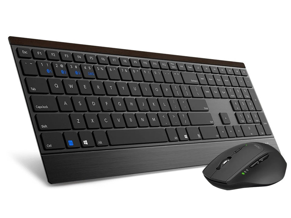 RAPOO 9500M Bluetooth & 2.4G Wireless Keyboard Mouse Combo Black- Multi-Device c image 3