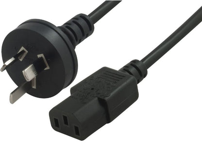 Astrotek AU Power Cable 2m - Male Wall 240v PC to Power Socket 3pin to IEC 320-C image 0