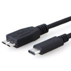 8Ware USB-C to Micro USB-B Cable 1m Type-C to Micro B Male to Male Black 10Gbps image 0