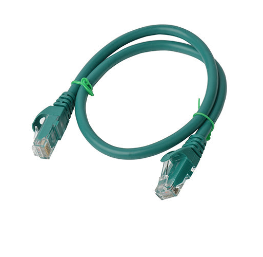 8Ware CAT6A Cable 0.5m (50cm) - Green Color RJ45 Ethernet Network LAN UTP Patch image 0