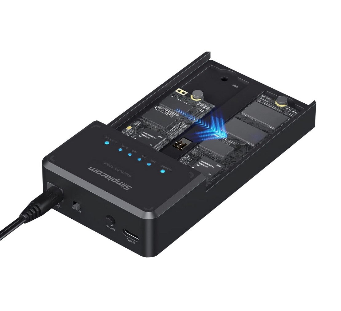Simplecom SD560 Dual Bay NVMe M.2 SSD Enclosure Offline Clone Docking Station US image 2
