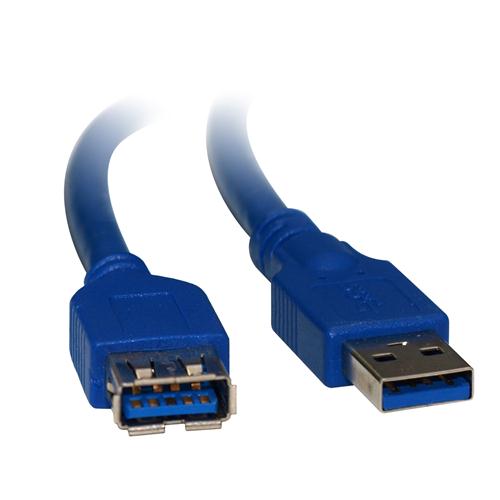 8Ware USB 3.0 Cable 1m A to A Male to Female Blue image 0