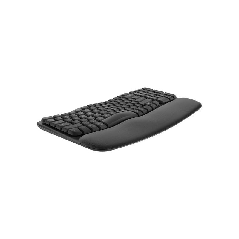 Logitech Ergo Series Wave Keys Wireless Ergonomic Keyboard (Graphite) image 1