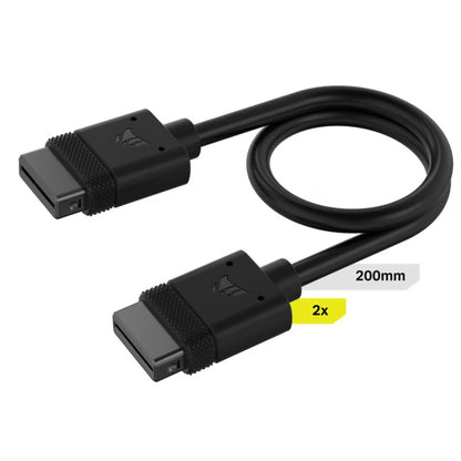 Corsair  iCUE LINK Cable - 200mm x 1 Black. Straight Connecotrs image 0