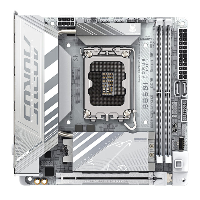Gigabyte M/B B860I AORUS PRO ICE 1.0, Intel ® B860, 4 x DDR5 up to 128 GB, 1x H image 1
