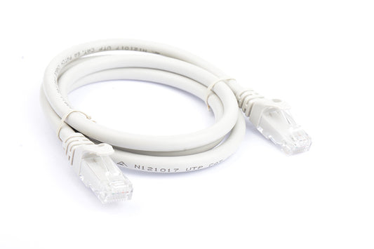 8Ware CAT6A Cable 1m - Grey Color RJ45 Ethernet Network LAN UTP Patch Cord Snagl image 0