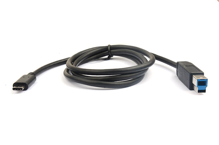 8Ware USB-C to USB-B Cable 1m Type-C to B Male to Male Black 10Gbps image 1