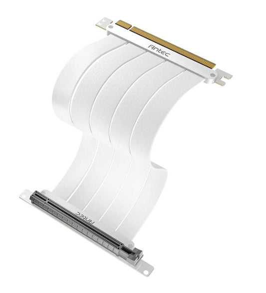 Antec PCIE-4.0 Riser Cable (200mm) White, Up to RTX4090 / 7900XT. High End Gold image 0
