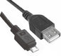 Astrotek Micro USB Male to USB Female OTG Adapter Converter Cable Black for Wind image 0