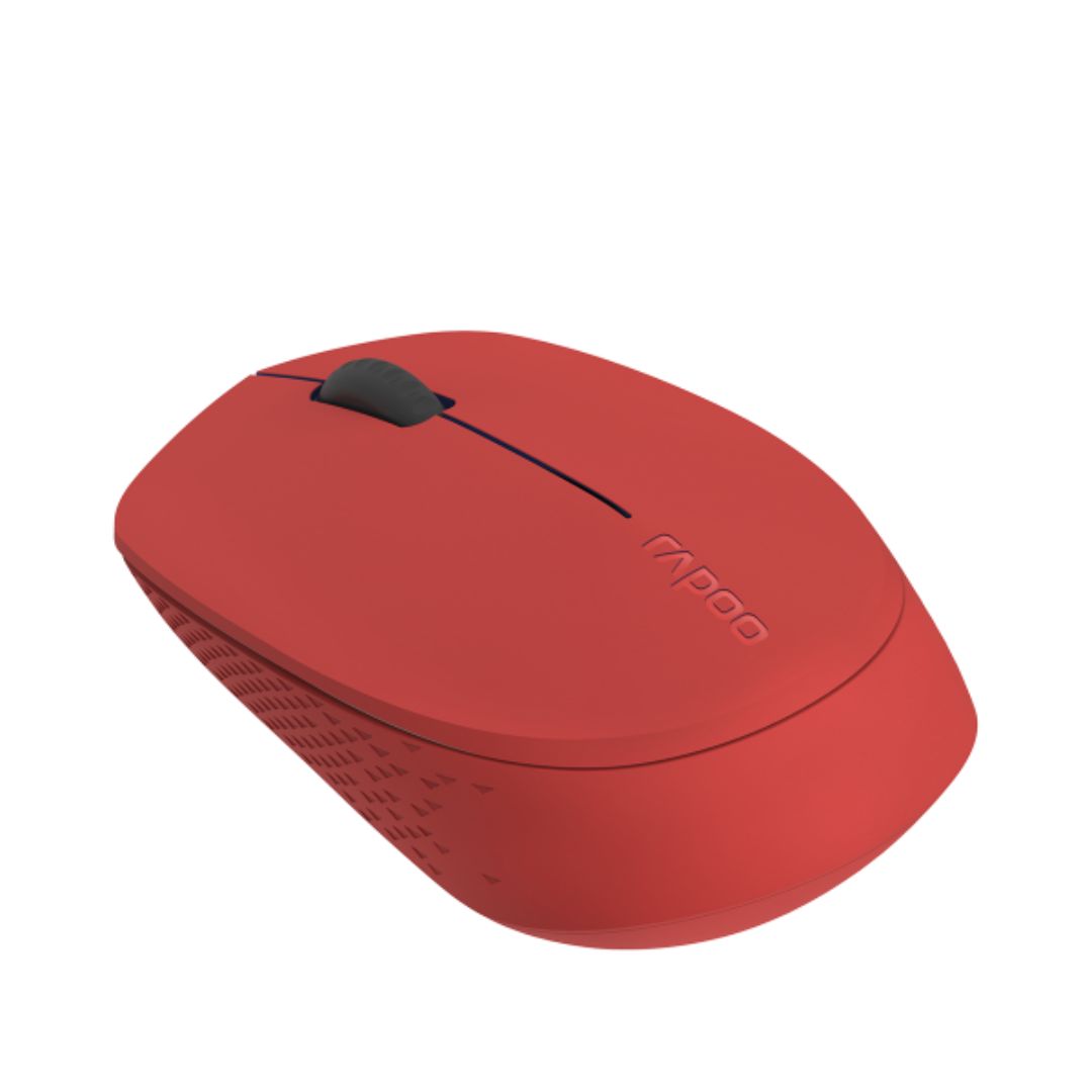 RAPOO M100 2.4GHz & Bluetooth 3 / 4 Quiet Click Wireless Mouse Red - 1300dpi Con image 3