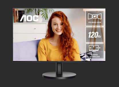 AOC 27' IPS, 1920 × 1080FHD, 120HZ, 1ms, HDMI x1 1.4, USB-C (DP Alt Mode/65W) x image 0